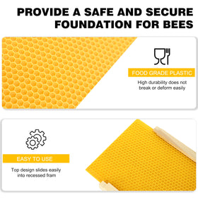 BEEINN foundation sheets slide easily into the top fluted frame.