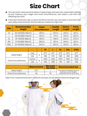 BEEKINGDOM breathable cotton-polyester fabric ensures cooling comfort during hive tasks.