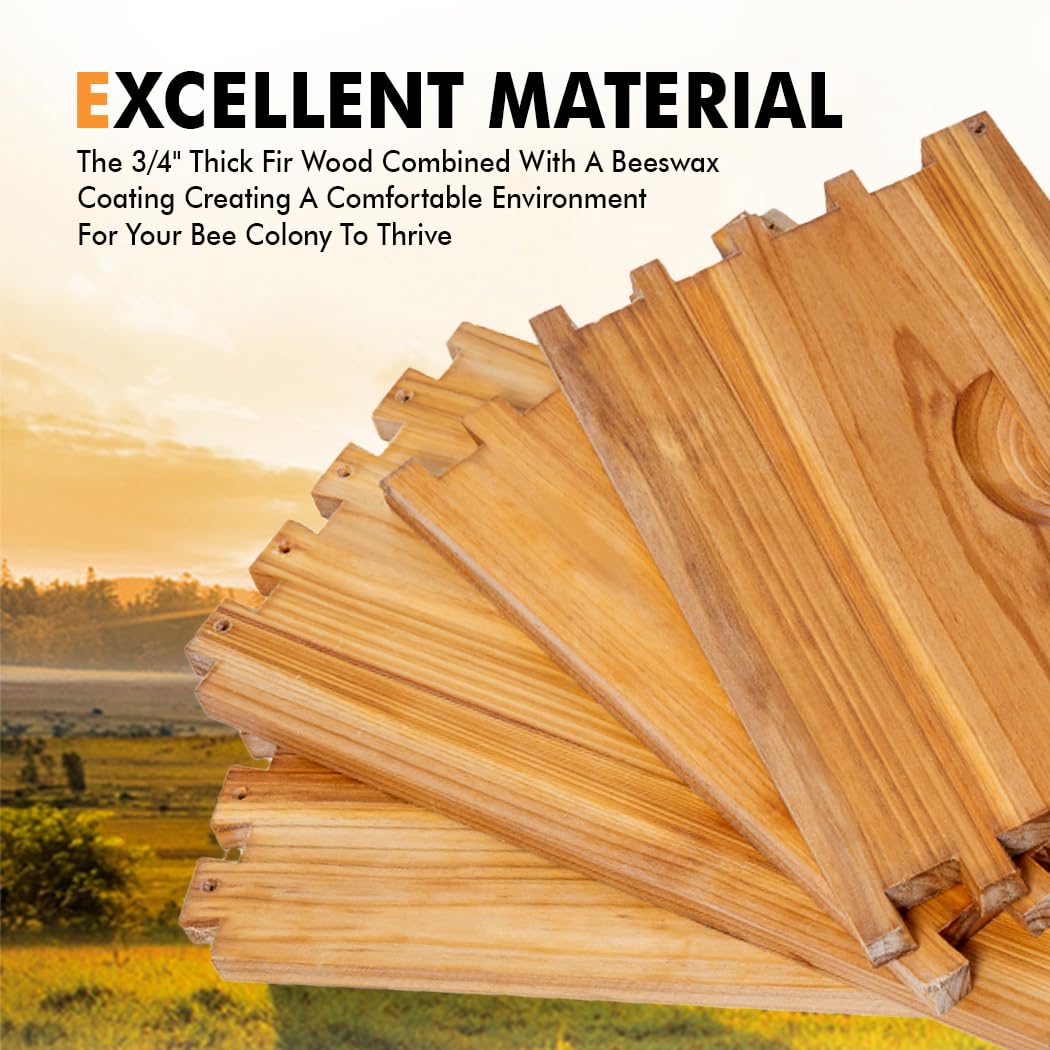 Beeknows beeswax-coated box closeup demonstrates weather resistance and low maintenance.