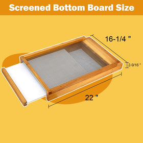 Cedarwood hive and pine frames from BEEKNOWS provide natural strength and longevity.