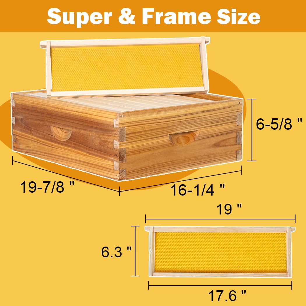 Wax coated foundation sheets and frames ready for quick setup in the BEEKNOWS kit.