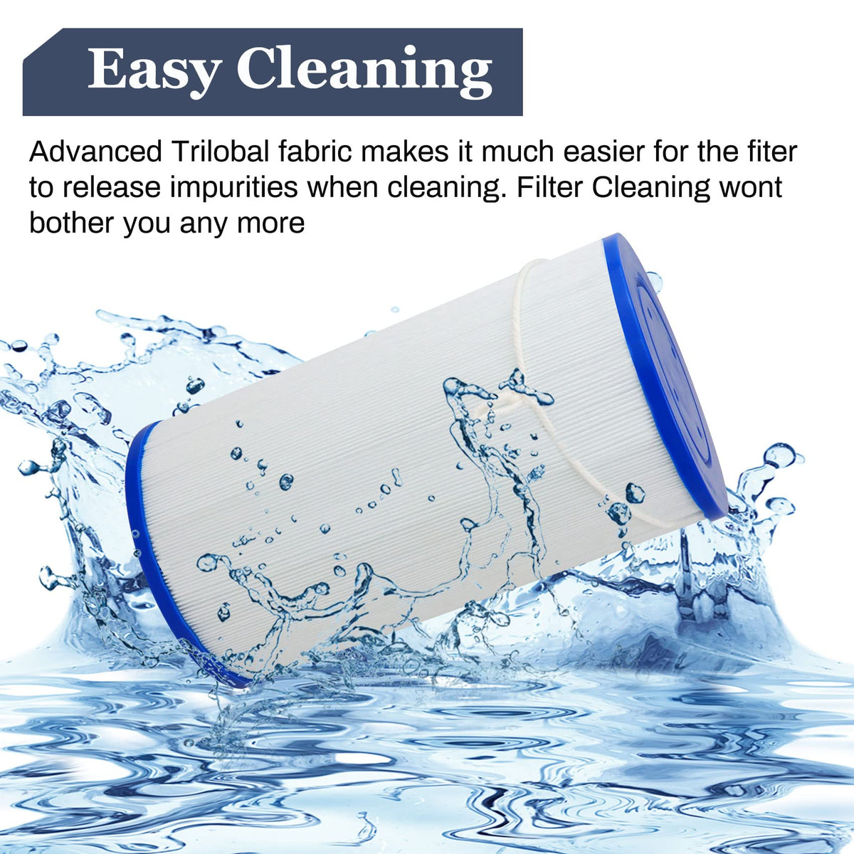 Beendou filter design with folded media for higher dirt absorption and efficiency.