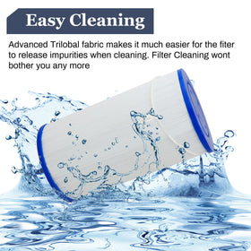 Beendou filter design with folded media for higher dirt absorption and efficiency.