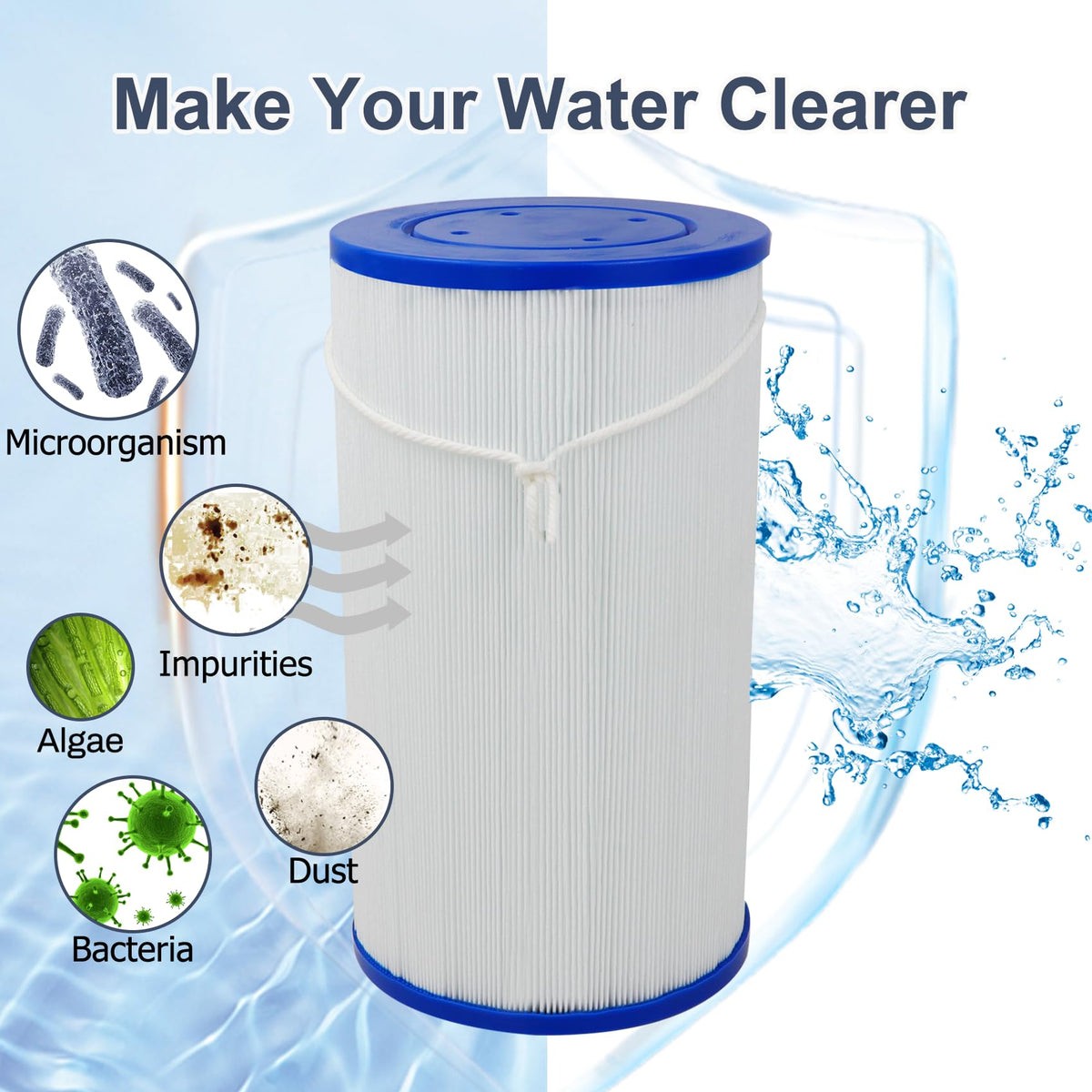 Beendou three-leaf fabric technology inside the filter delivering improved water flow.