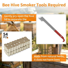 BeeQuestify 54-pcs smoker pellets pack ready for immediate setup.
