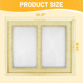 BeeQuestify Beehive Double Screen Board top and bottom entrances shown for swarming management.