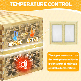 BeeQuestify Beehive Double Screen Board steel mesh detail promoting heat circulation.