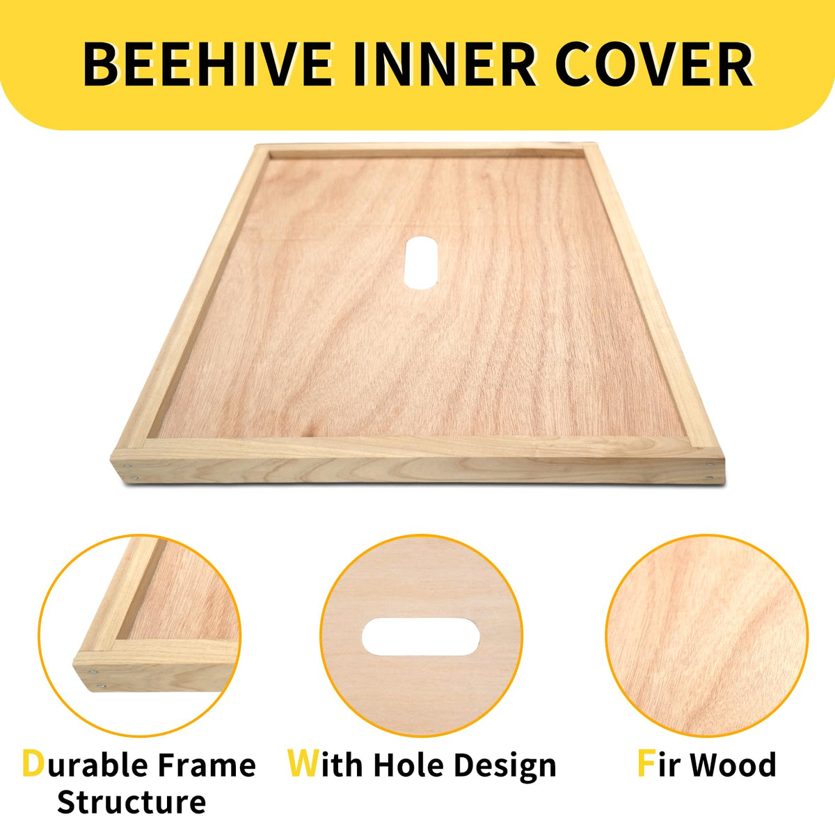 BeeQuestify hive bottom board provides a sturdy foundation for Langstroth hives