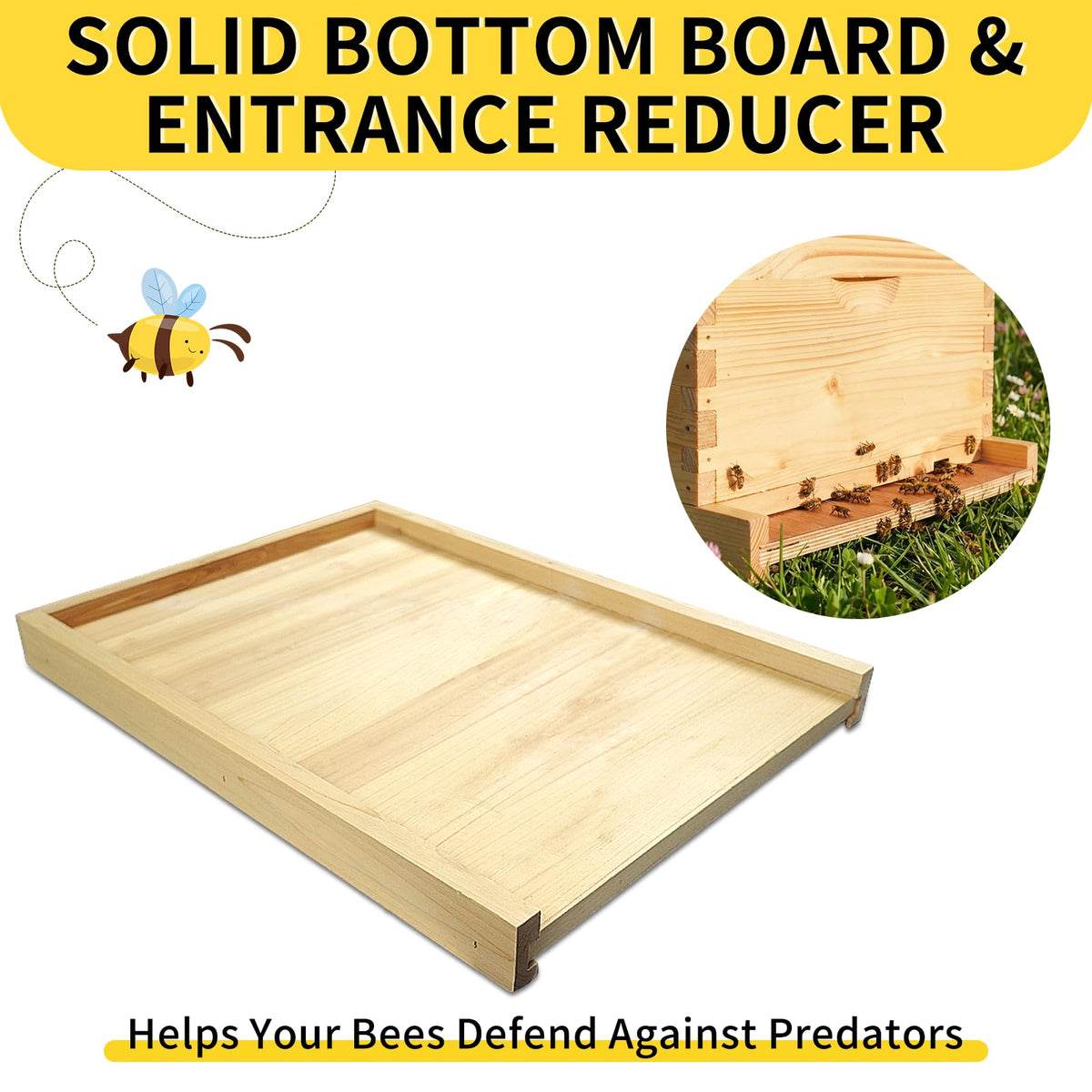 BeeQuestify pine timber material offers natural, chemical-free construction for healthy bees