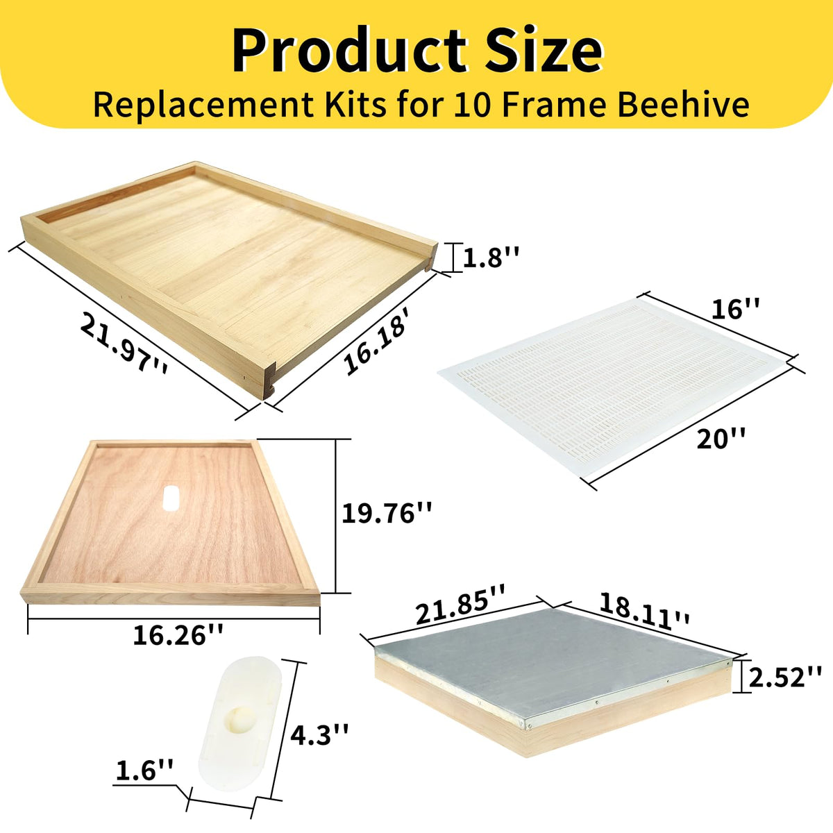 BeeQuestify plastic queen excluder enables brood management within Langstroth hives