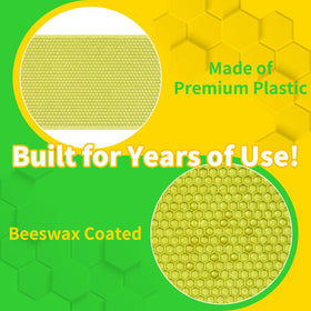 Beeswax coating promotes quicker colony acceptance in the hive.