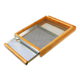 BeeQuestify cedar-dipped bottom board for durable hive ventilation