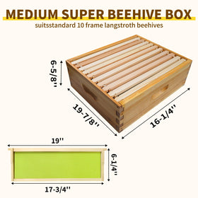BeeQuestify cedar hive side panel showcasing durable, weather-resistant construction