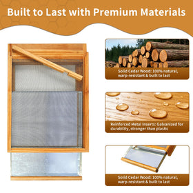 BeeQuestify metal insert bottom board delivers durable, long-lasting performance