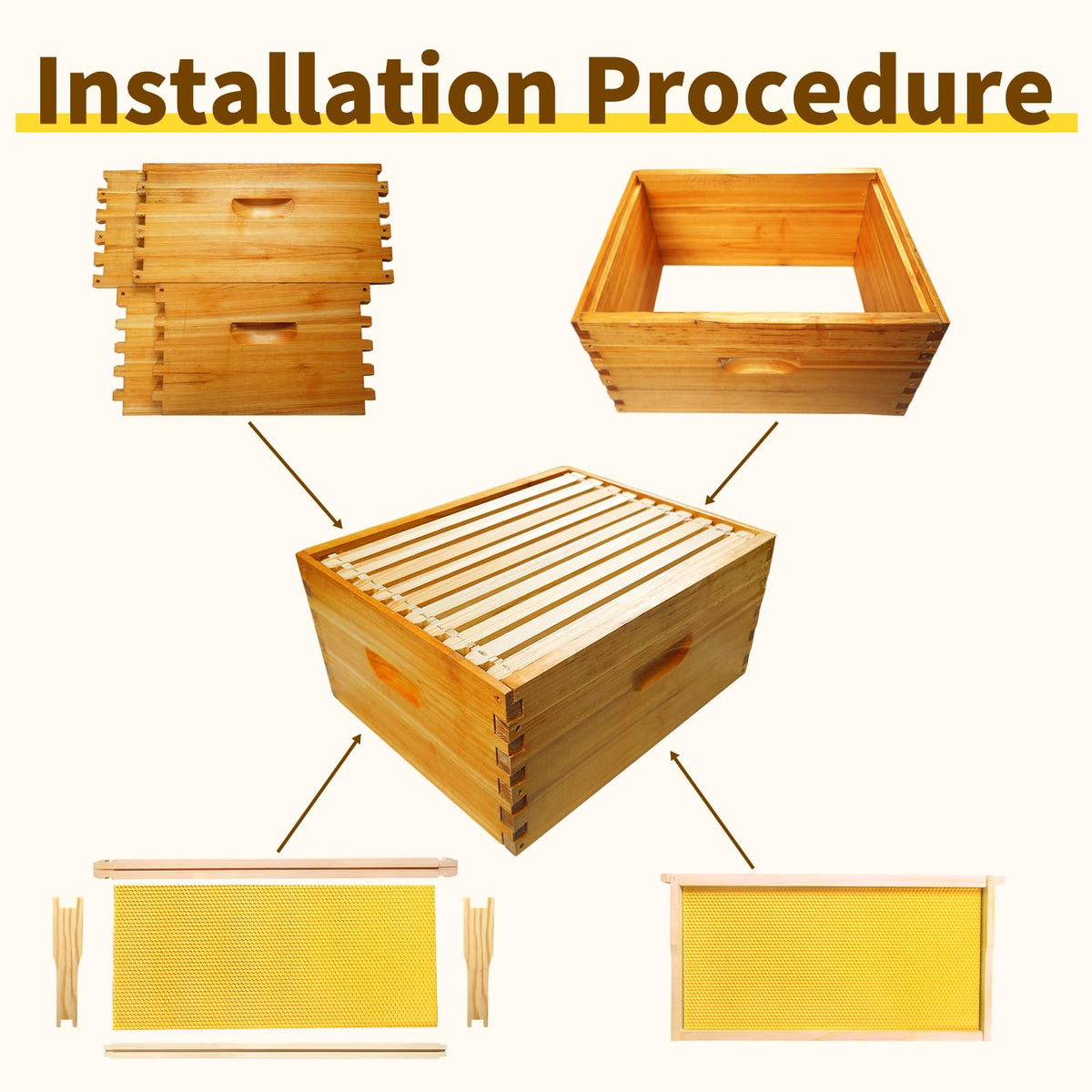 BeeQuestify mortise and tenon joints provide a strong hive construction.