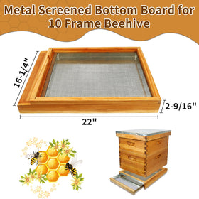 BeeQuestify pull-out tray bottom board enables quick debris removal