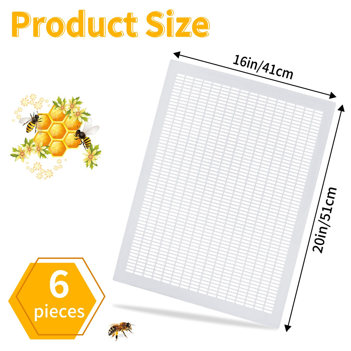 BeeQuestify queen excluder mesh design clearly separates brood chamber from honey frames.
