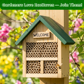 BeeQuestify Sustainable bee habitat components support local pollinators in backyards.