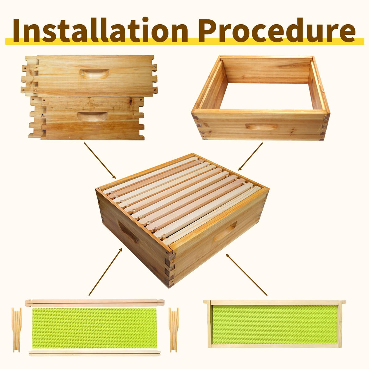 BeeQuestify unassembled hive box packaging ready for easy setup