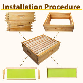 BeeQuestify unassembled hive box packaging ready for easy setup