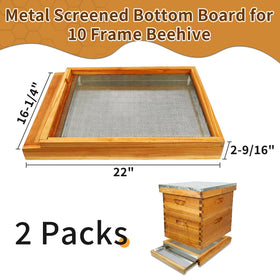 BeeQuestify ventilated bottom board with woven mesh for humidity control
