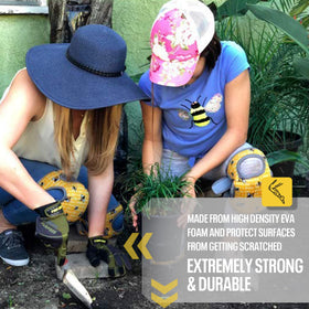 Bee's Knees Knee Pads featuring a reversible design for versatility