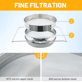 BeeTech lower 650 micron mesh refines texture for a smooth finish.