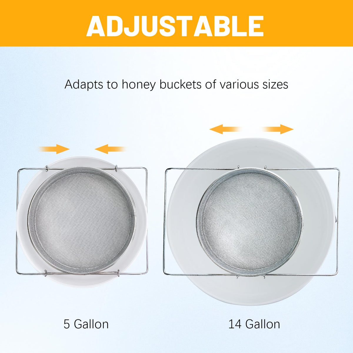 BeeTech upper 1,875 micron mesh removes large particles.
