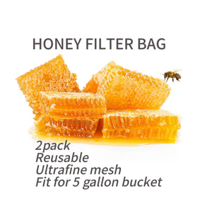 Beeuuonx fits 5-gallon bucket setups to remove wax and pollen.