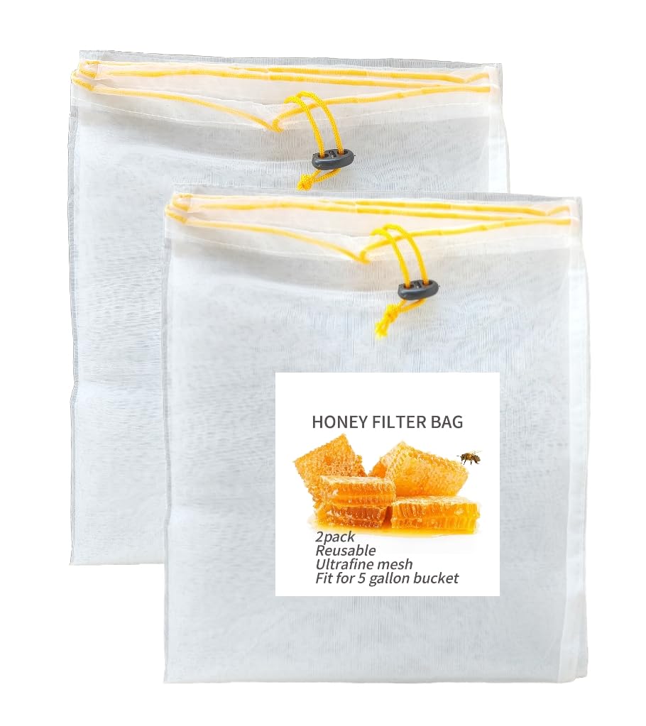 Beeuuonx honey strainer bag with 125-micron mesh for ultra-fine filtration.