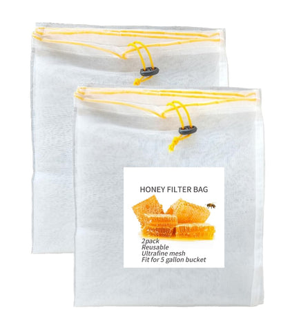 Beeuuonx honey strainer bag with 125-micron mesh for ultra-fine filtration.