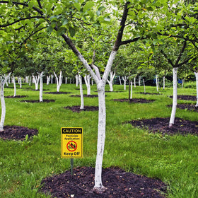 Beeveer aluminum yard sign material reduces rust and extends outdoor life.