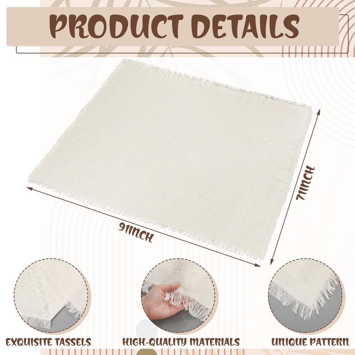 Beeveer machine washable blanket makes cleanup quick after outdoor events.
