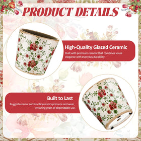 Beeveer ceramic planter with drainage hole aids healthy root growth for herbs or succulents.