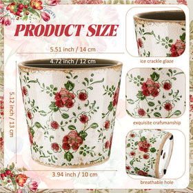 Beeveer 5.5-inch planter suitable for indoor and outdoor use in various spaces.
