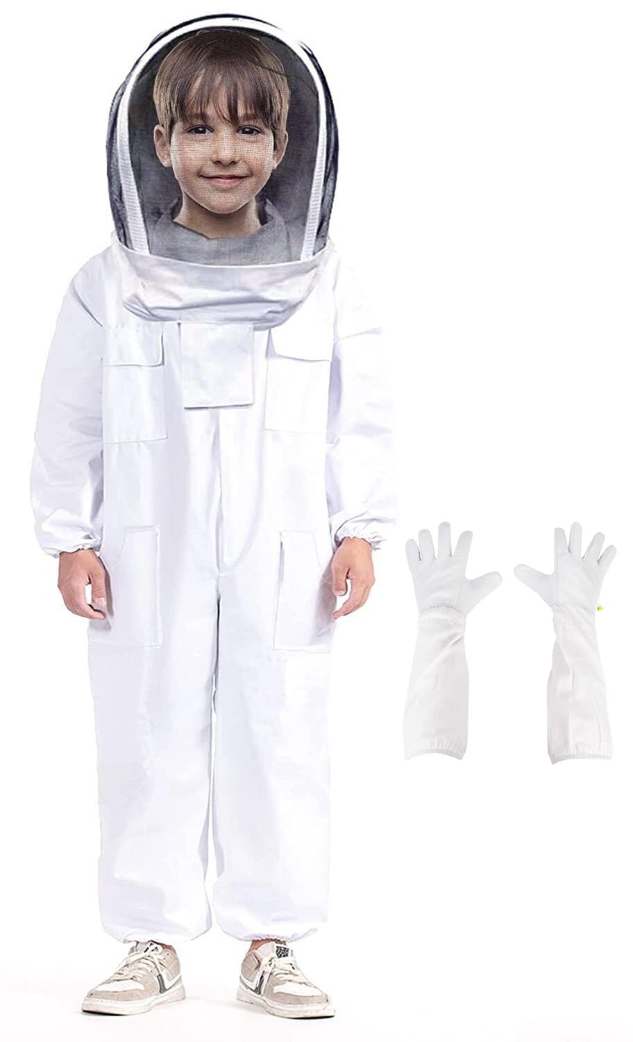 BEEXTM kid bee suit with full-body protection for outdoor beekeeping