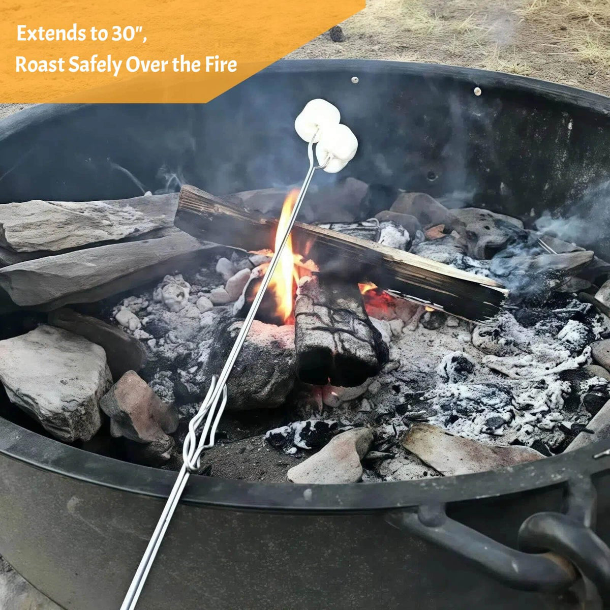 Begatter skewers roast hot dogs and vegetables with easy, even heat.