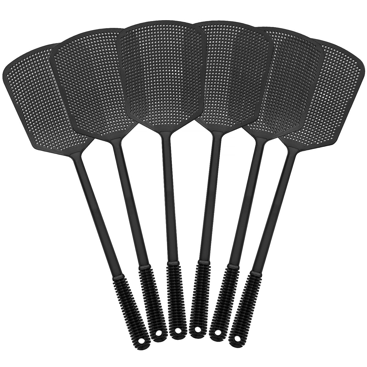 Begonia flyswatter long non-slip handle enables fast, firm swats.