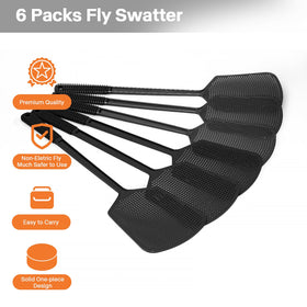 Begonia flyswatter oversized paddle aids catching flies easily.