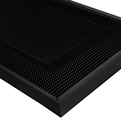 BEHERO Rubber Outdoor Mat at the front door captures dirt and provides non-slip safety.