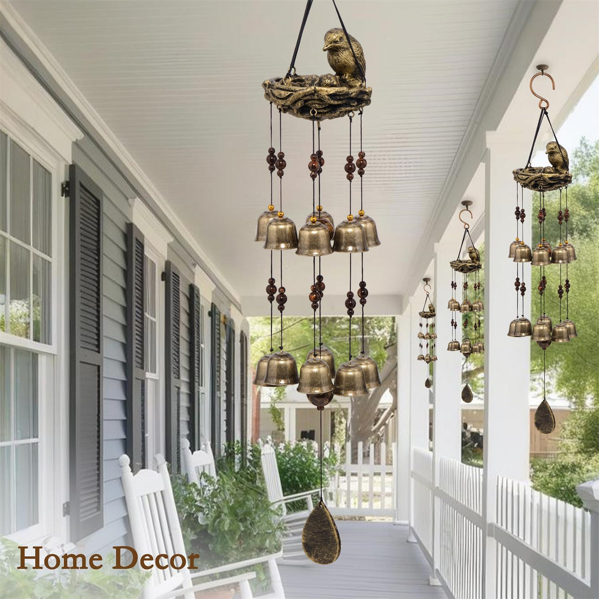 Beingreat 12 copper bells produce a gentle, soothing melody