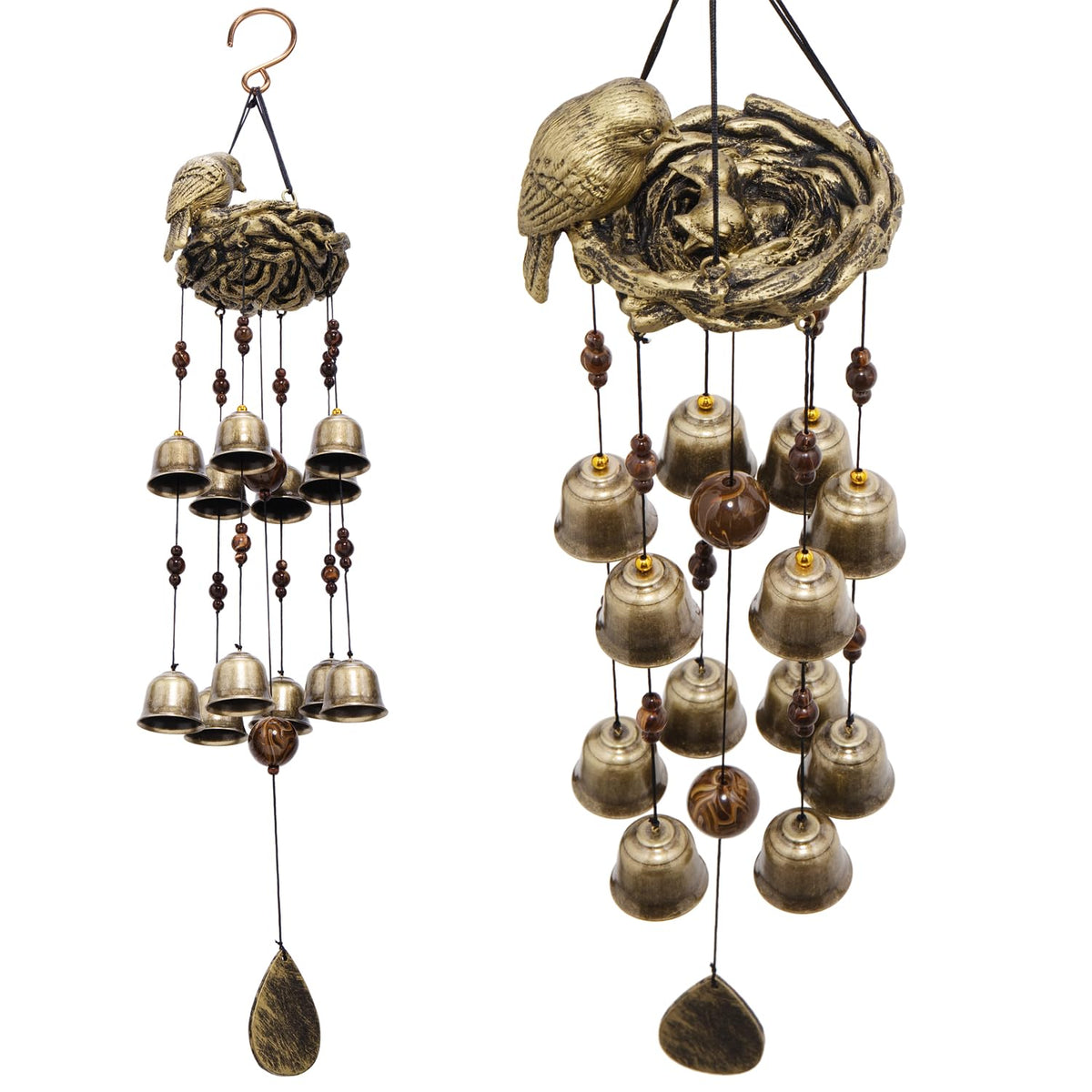 Beingreat wind chime measures 25 inches for balanced outdoor display