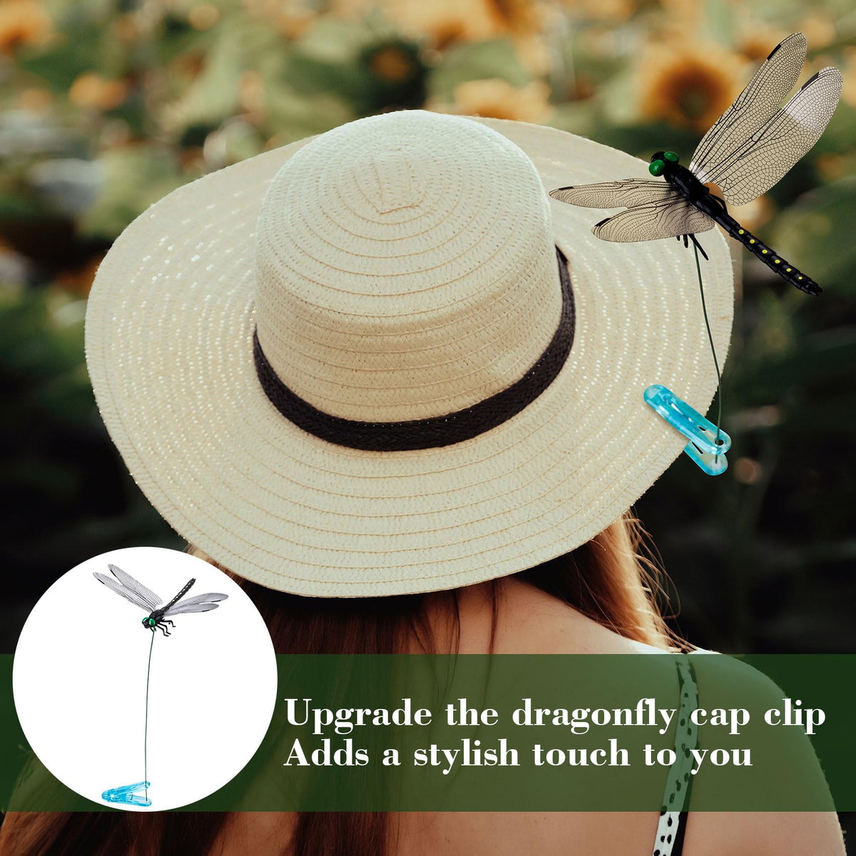 BEIQIYA dragonfly decor clip combines sturdiness with vivid wings