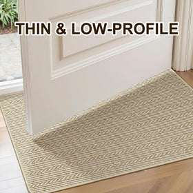 BEISIFLOOR easy-clean mat can be shaken, vacuumed, or rinsed for quick refresh.
