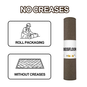 BEISIFLOOR easy-clean entry mat shakes vacuums or rinses easily