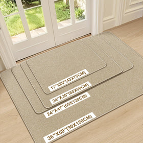 BEISIFLOOR easy-clean front door mat for quick maintenance