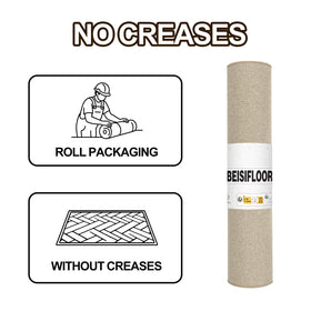 BEISIFLOOR khaki indoor mat complements home decor