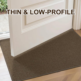 BEISIFLOOR non-slip rubber backing prevents sliding on dry floors