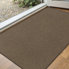 BEISIFLOOR ultra-thin door mat 17x29 keeps entrances tidy and fits under doors