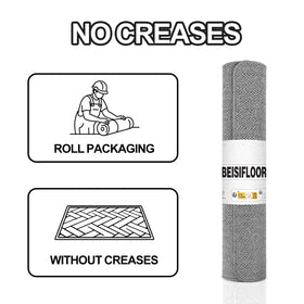 BEISIFLOOR indoor mat is easy to clean with vacuum or hose.